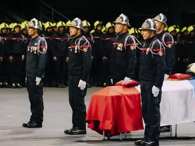 Cérémonie d'hommage au caporal Baptiste Gerfaud Valentin